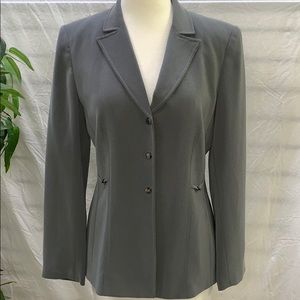 Tahari Arthur S Levine Gray Blazer